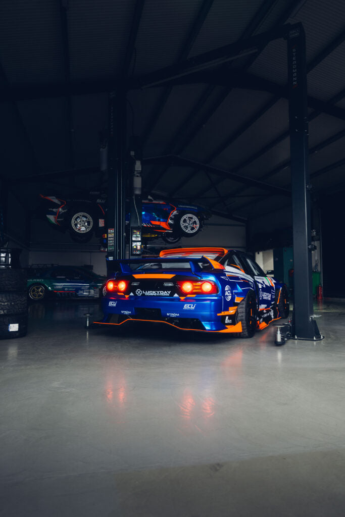 True Man Racing | Kick Blue Rear Wing for Nissan 180sx (240sx s13 Hatch)