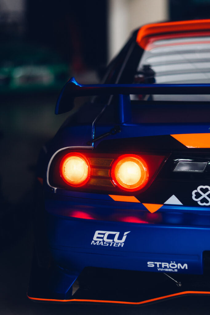 True Man Racing | Kick Blue Rear Wing for Nissan 180sx (240sx s13 Hatch)
