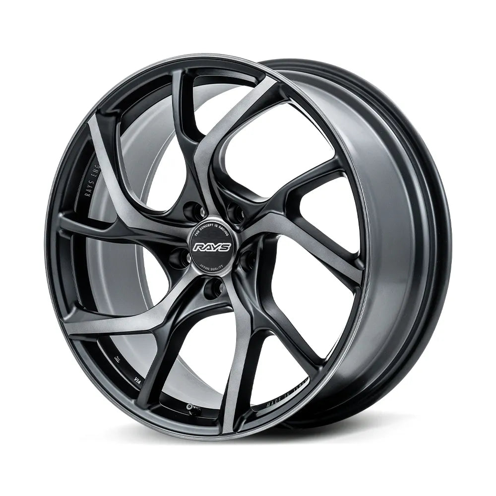 Rays | VMF C-01 PREMIUM Diamond Cut/Matte Translucent Black | 5X108 | 19X8.5 +45