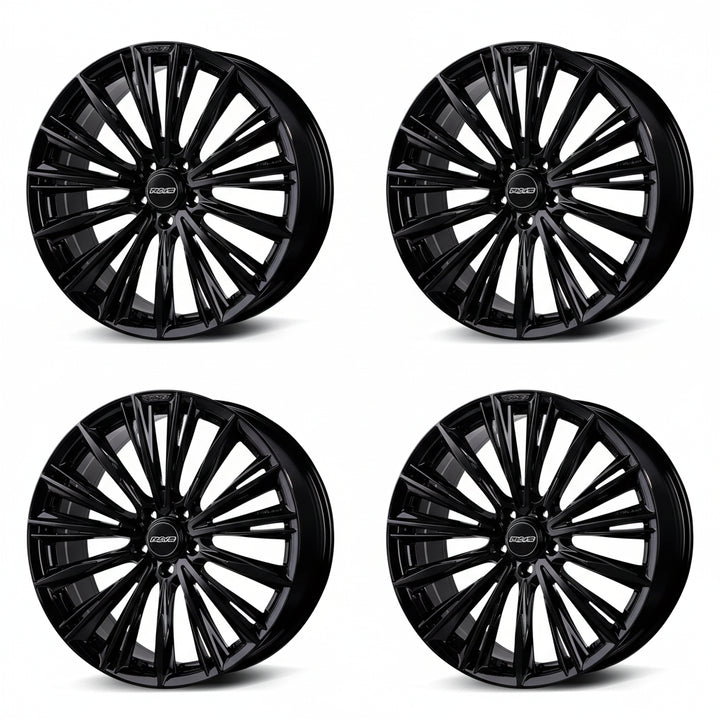 Rays | VERSUS VOUGE LIMITED Glossy Black | 5X112 | 20X8.5 +38 (Set)