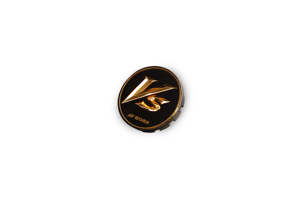 WORK VS Center Cap (Black / Gold) Big Base