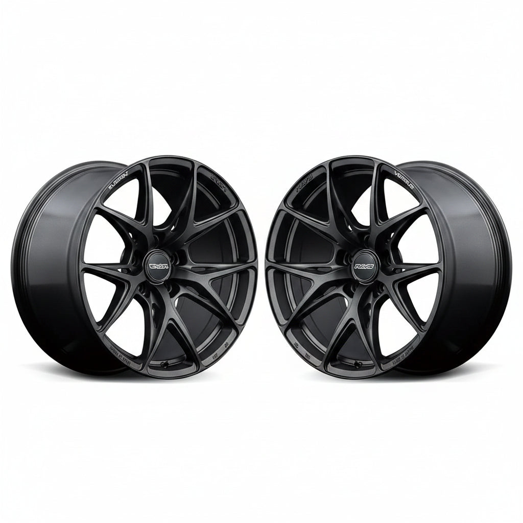 Rays | VERSUS VV21S Matte Super Dark Gunmetal | 5X120 | 20X8.5 +38 (Pair)