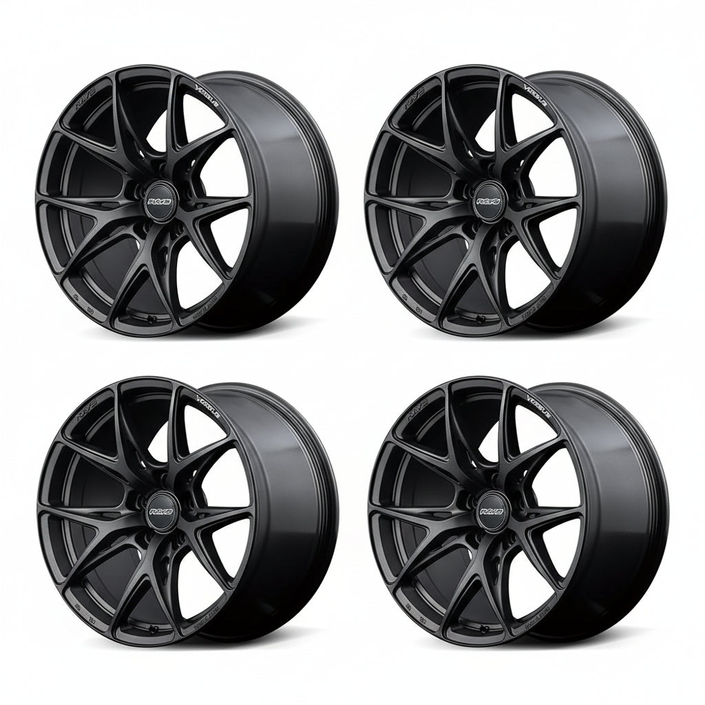 Rays | VERSUS VV21S Matte Super Dark Gunmetal | 5X100 | 18X8.0 +45 (Set)