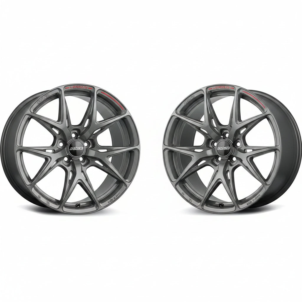 Rays | VERSUS VV21S Arms Gray/Letter MC/RAP | 5X114.3 | 19X8.5 +36 (Pair)