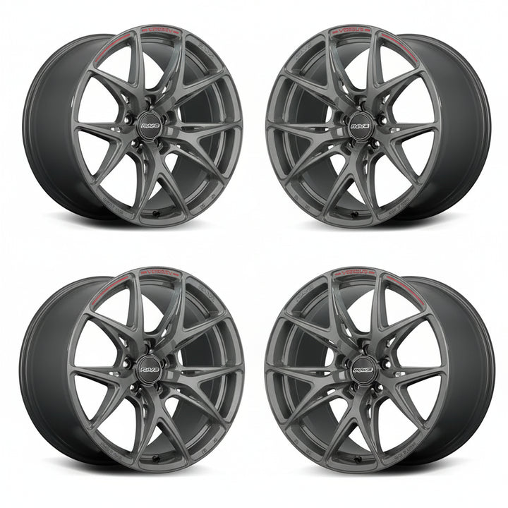 Rays | VERSUS VV21S Arms Gray/Letter MC/RAP | 5X120 | 20X8.5 +45 (Set)