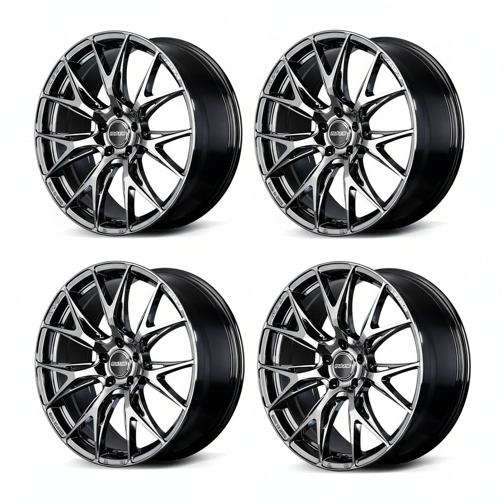 Rays | VERSUS VV27S Jet Black | 5X112 | 20X8.5 +45 (Set)