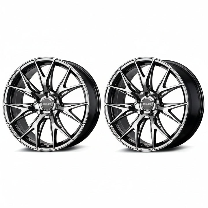 Rays | VERSUS VV27S Jet Black | 5X120 | 20X8.5 +45 (Pair)