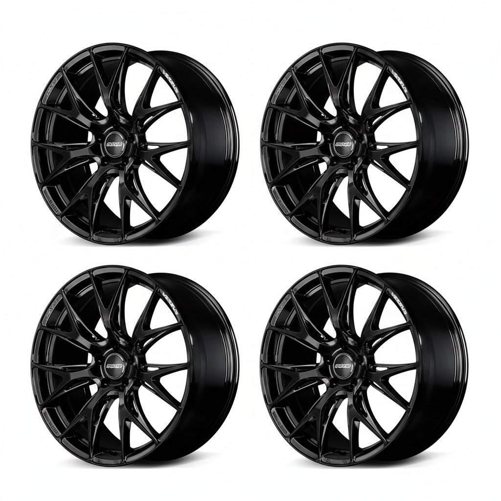 Rays | VERSUS VV27S Glossy Black | 5X120 | 20X8.5 +38 (Set)
