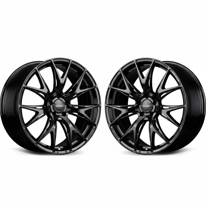 Rays | VERSUS VV27S Glossy Black | 5X112 | 20X8.5 +45 (Pair)