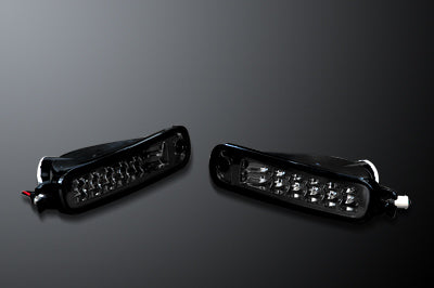Smoked LED Front Turn Signals for Nissan Stagea WC34 by Freeway Dolphin