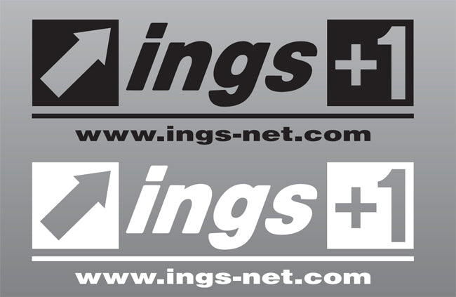 INGS +1 | Sticker (Cut-out Lettering Type) image 1