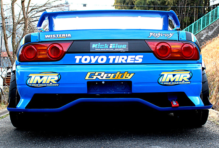 True Man Racing | Kick Blue Rear Wing for Nissan 180sx (240sx s13 Hatch)