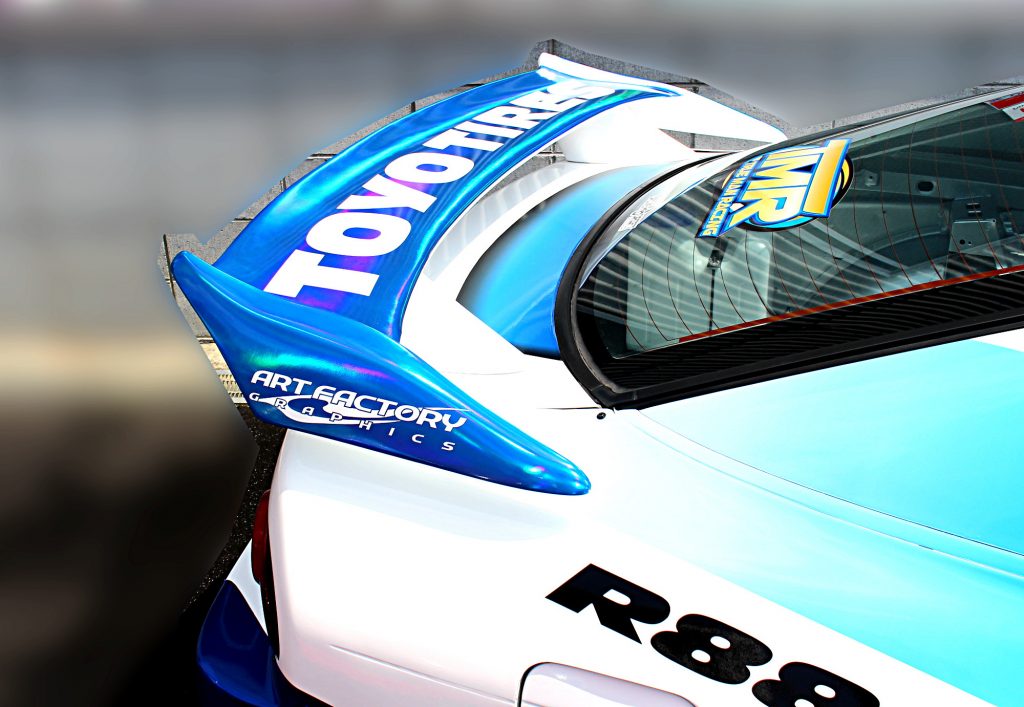 True Man Racing | Kick Blue Rear Wing for Nissan 180sx (240sx s13 Hatch)
