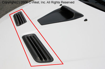 C-West | Bonnet Air Outlet for Mitsubishi Lancer Evolution X (CZ4A) - photo 1