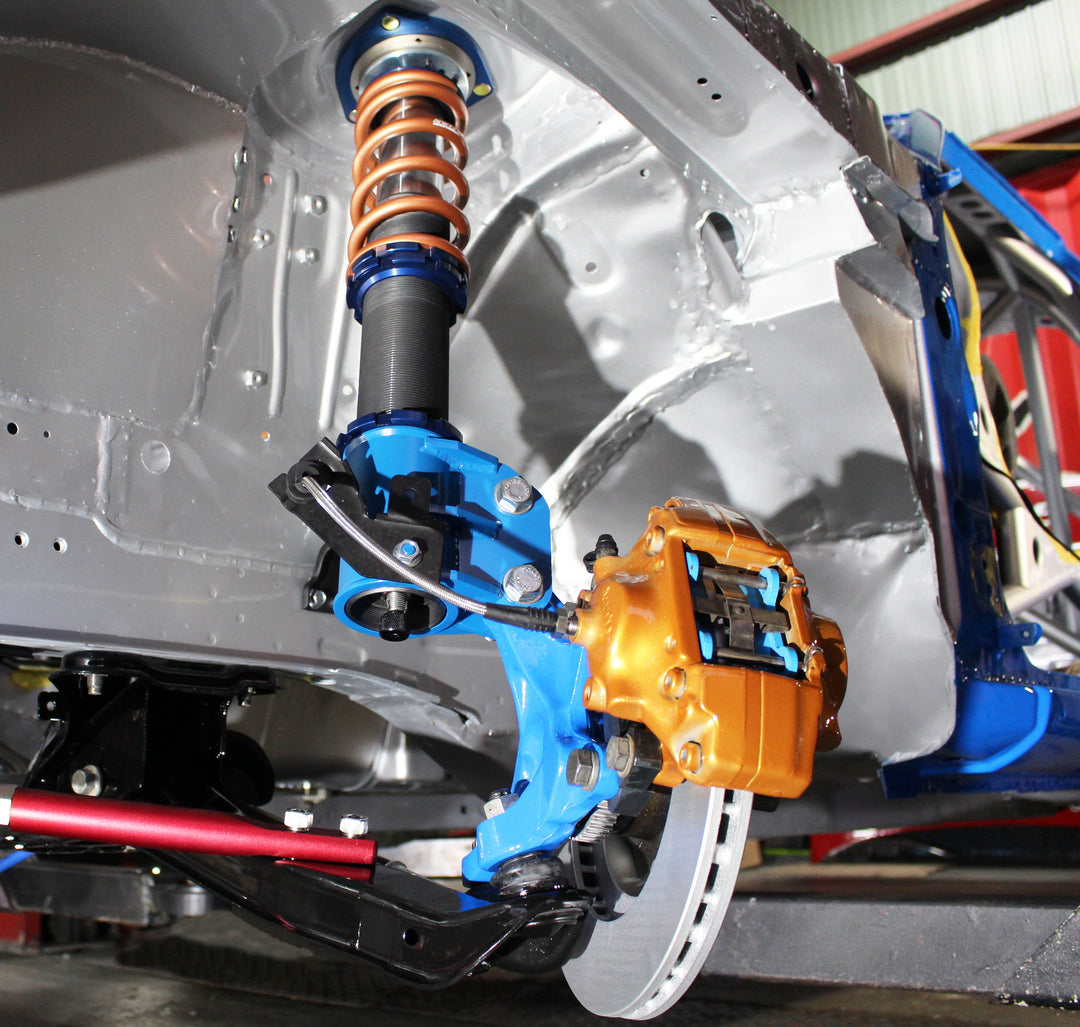 True Man Racing | Kick Blue GTR Front Brake Caliper Bracket Ver.2 for Nissan Silvia S13 / S14 / S15 / 180SX