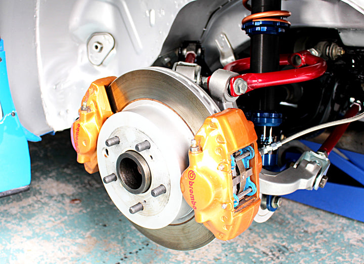 True Man Racing | Kick Blue GTR Rear Brake Caliper Bracket for Nissan Silvia S13 / S14 / S15 / 180SX