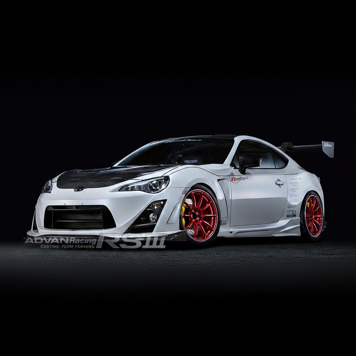 Advan | RSIII Racing Candy Red & Ring | 5X100 | 18X8.0 +48 (Set)