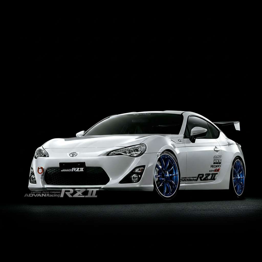 Advan | RZII Racing Indigo Blue & Ring | 4X100 | 16X7.0 +48