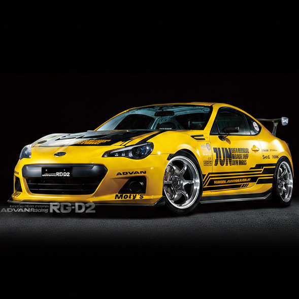 Advan | RG-D2 Machining & Racing Hyper Black | 4X100 | 17X7.5 +38 (Set)