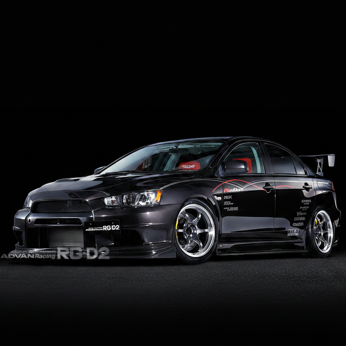 Advan | RG-D2 Semi-Gloss Black | 4X100 | 16X7.0 +48