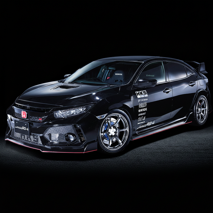 Advan | RG-4 Racing Hyper Black & Ring | 4X100 | 17X7.0 +42