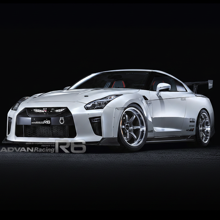 Advan | R6 Machining & Racing Hyper Black | 5X100 | 18X9.5 +45 (Pair)