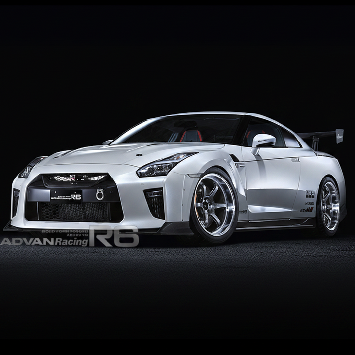 Advan | R6 Machining & Racing Hyper Black | 5X100 | 18X9.5 +45 (Pair)