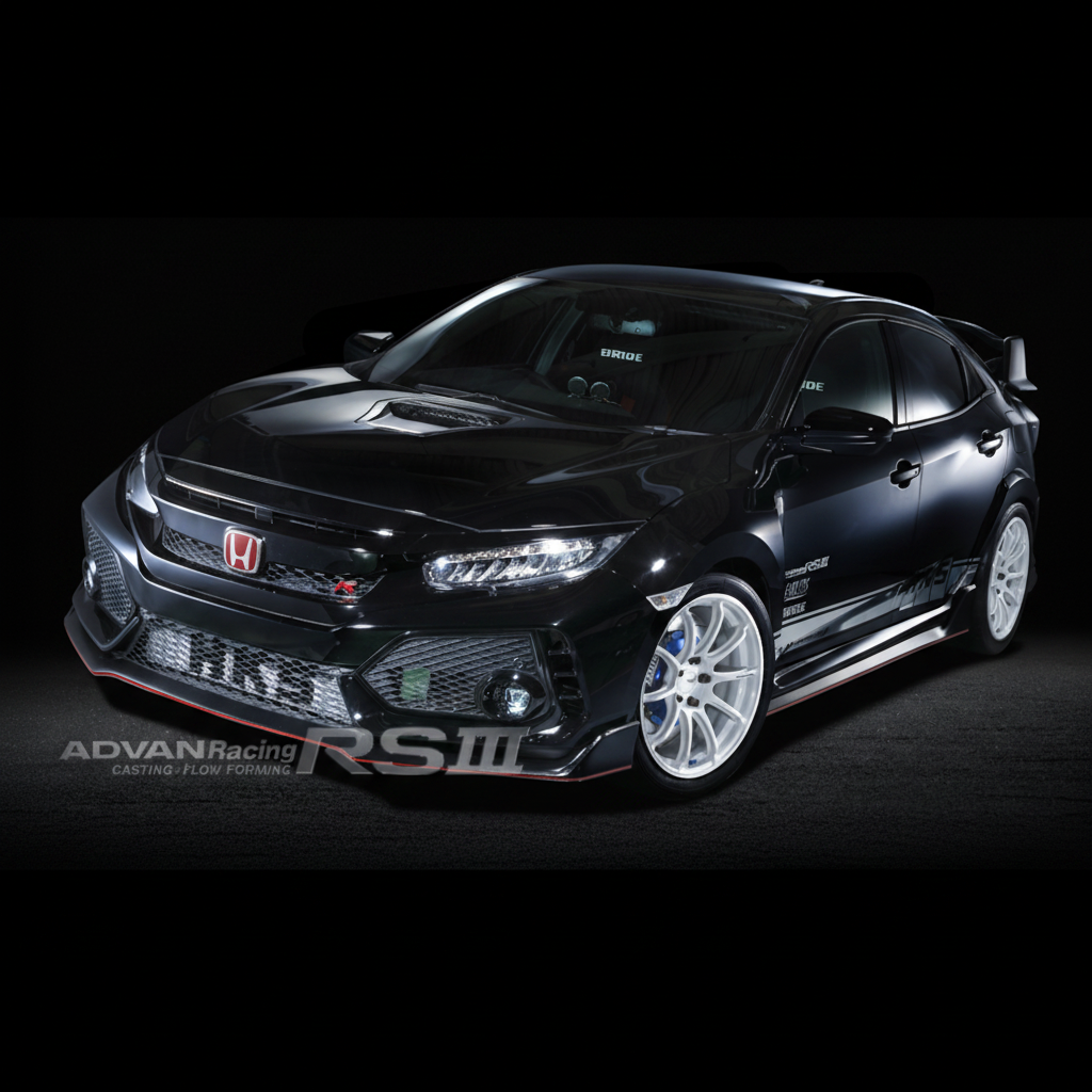 Advan | RSIII Racing White Metallic & Ring | 5X100 | 18X8.0 +48