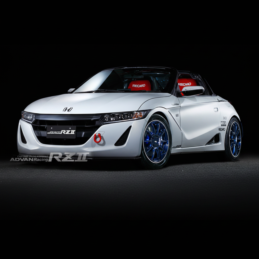 Advan | RZII Racing Indigo Blue & Ring | 4X100 | 16X7.0 +48