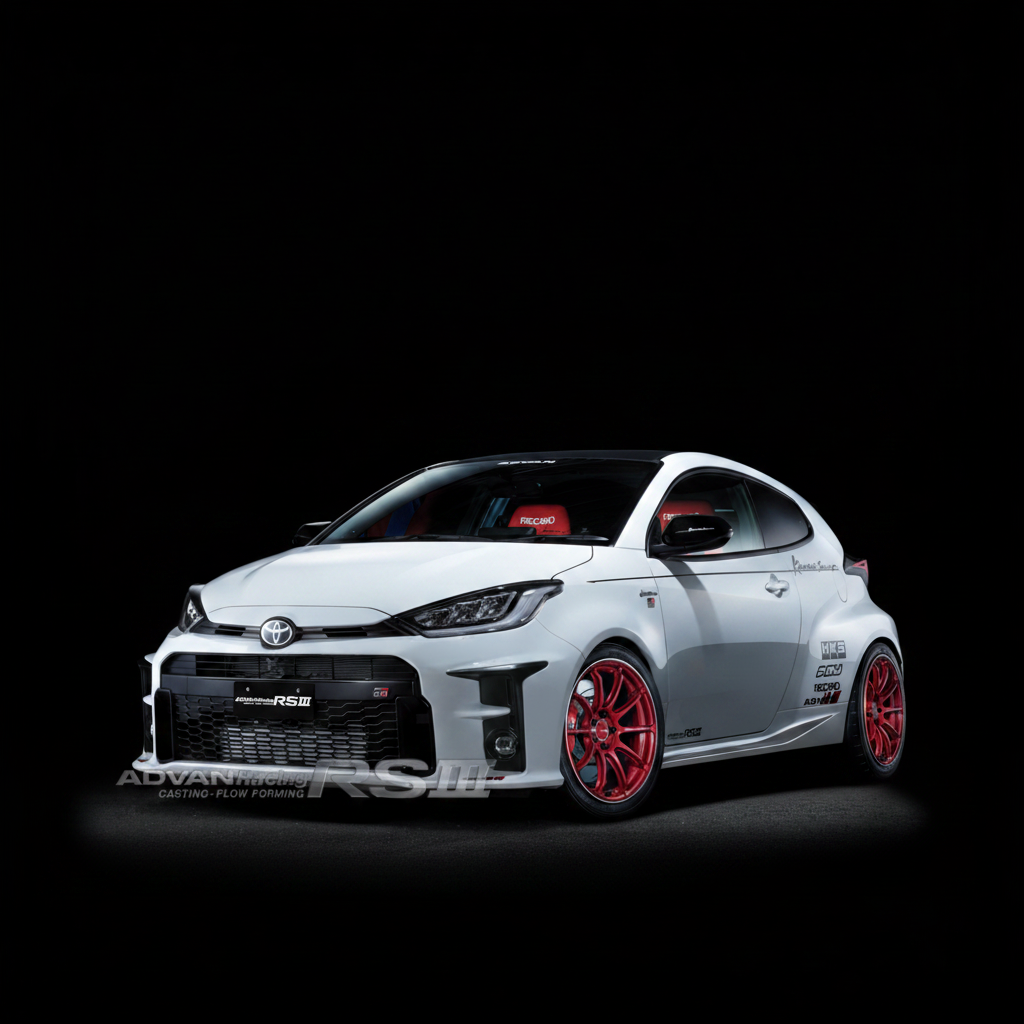 Advan | RSIII Racing Candy Red & Ring | 5X100 | 18X8.0 +48 (Set)