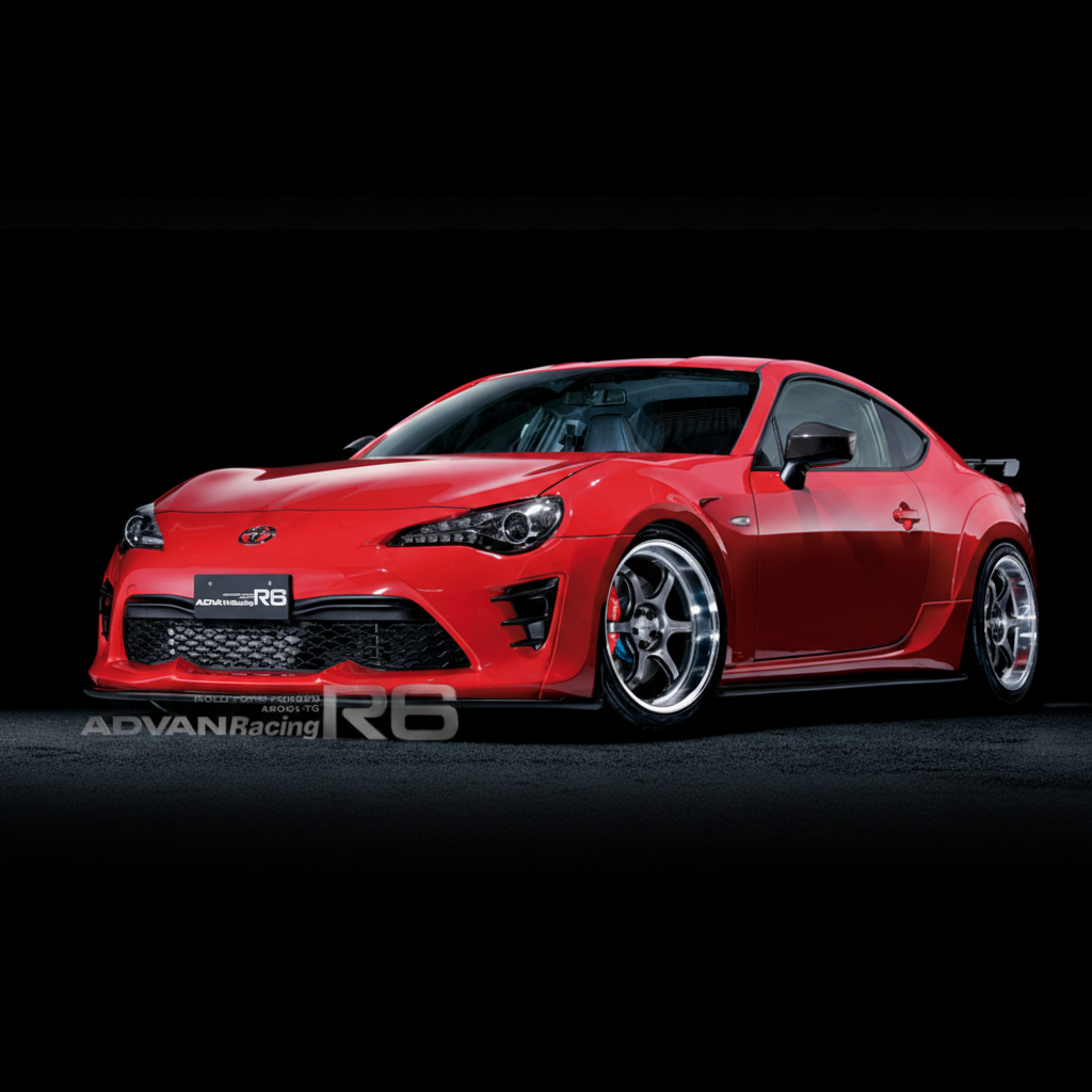 Advan | R6 Machining & Racing Hyper Black | 5X100 | 18X9.5 +45 (Pair)