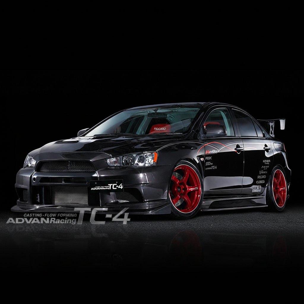 Advan | TC-4 Racing Candy Red & Ring | 4X100 | 16X5.5 +45