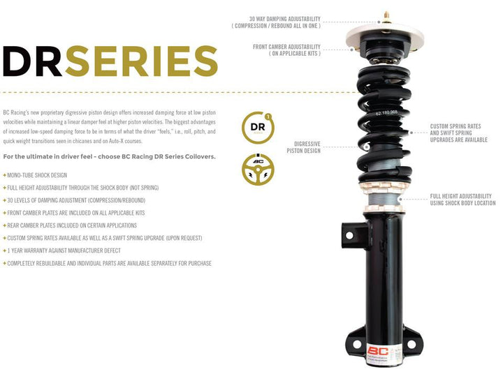 BC RACING COILOVERS - DS SERIES COILOVERS FOR FORD MUSTANG '05-'14 S197 (E-09-DS)