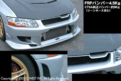 C-West | Front Bumper for Mitsubishi Lancer Evolution VII / VIII / IX (CT9A) - photo 1