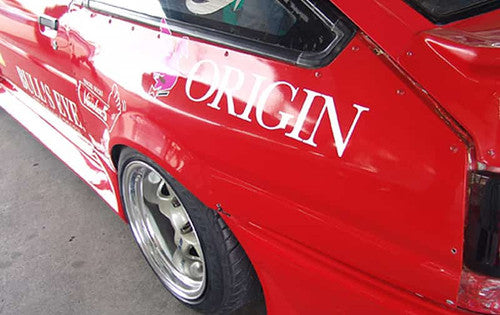 Origin Lab | Rear Overfenders +40mm for 3-Door Toyota AE86 Levin / Trueno