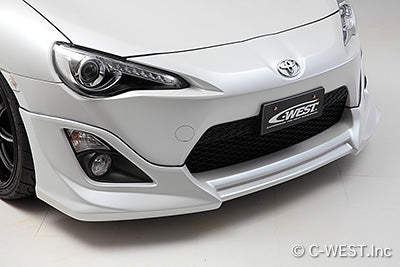 C-West | Front Half Spoiler, Painted ABS for Toyota 86 (ZN6) Early - photo 1