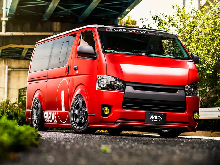 Rays | MID RACING R05HC Black Rim Vertical Polish/Red Line | 5X139.7 | 16X5.5 +20