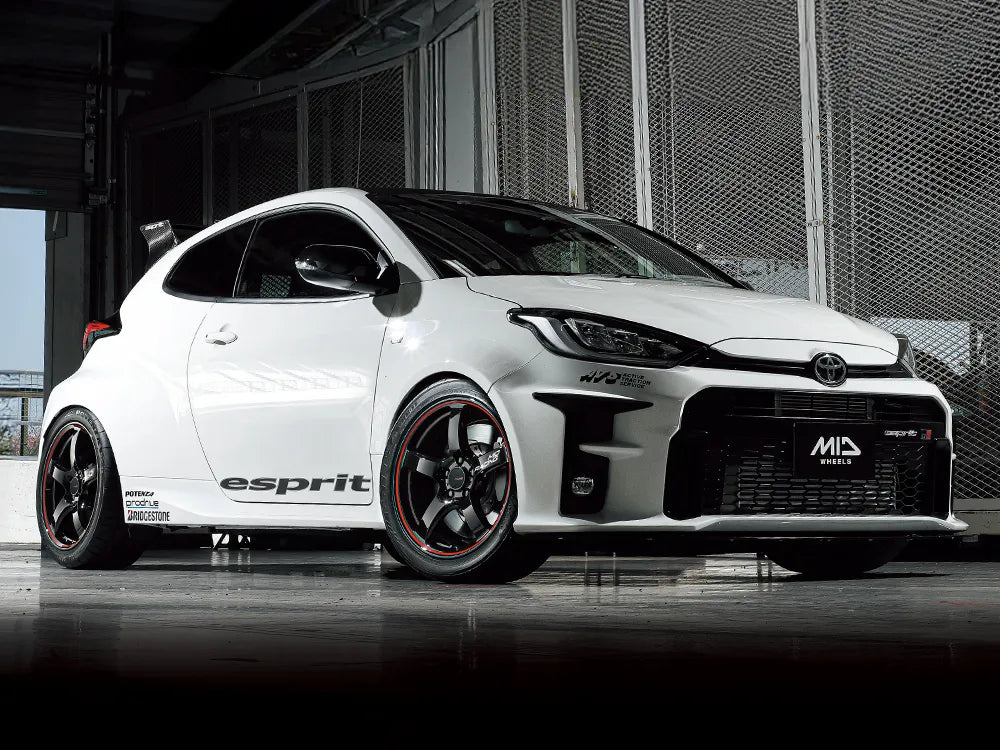 Rays | MID RACING R50 Black / Rim Red Line | 4X100 | 16X6.0 +43