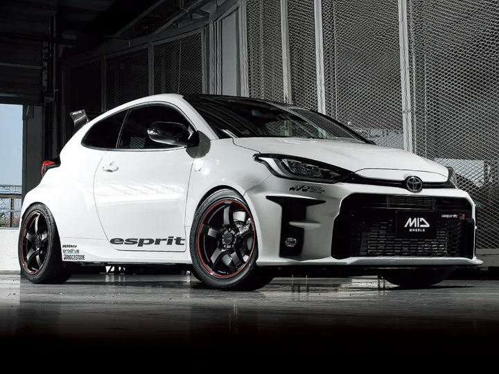 Rays | MID RACING R50 Black / Rim Red Line | 4X100 | 16X6.0 +43