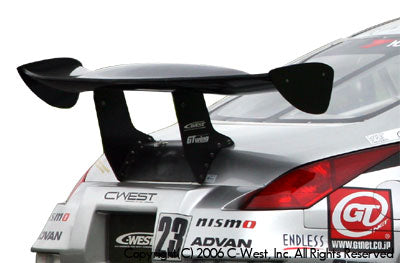 C-West | GT-Wing II S 3D Carbon Flap Wing for Nissan 350Z / Fairlady Z (Z33) with C-West Long Tail Rear Bumper - photo 1