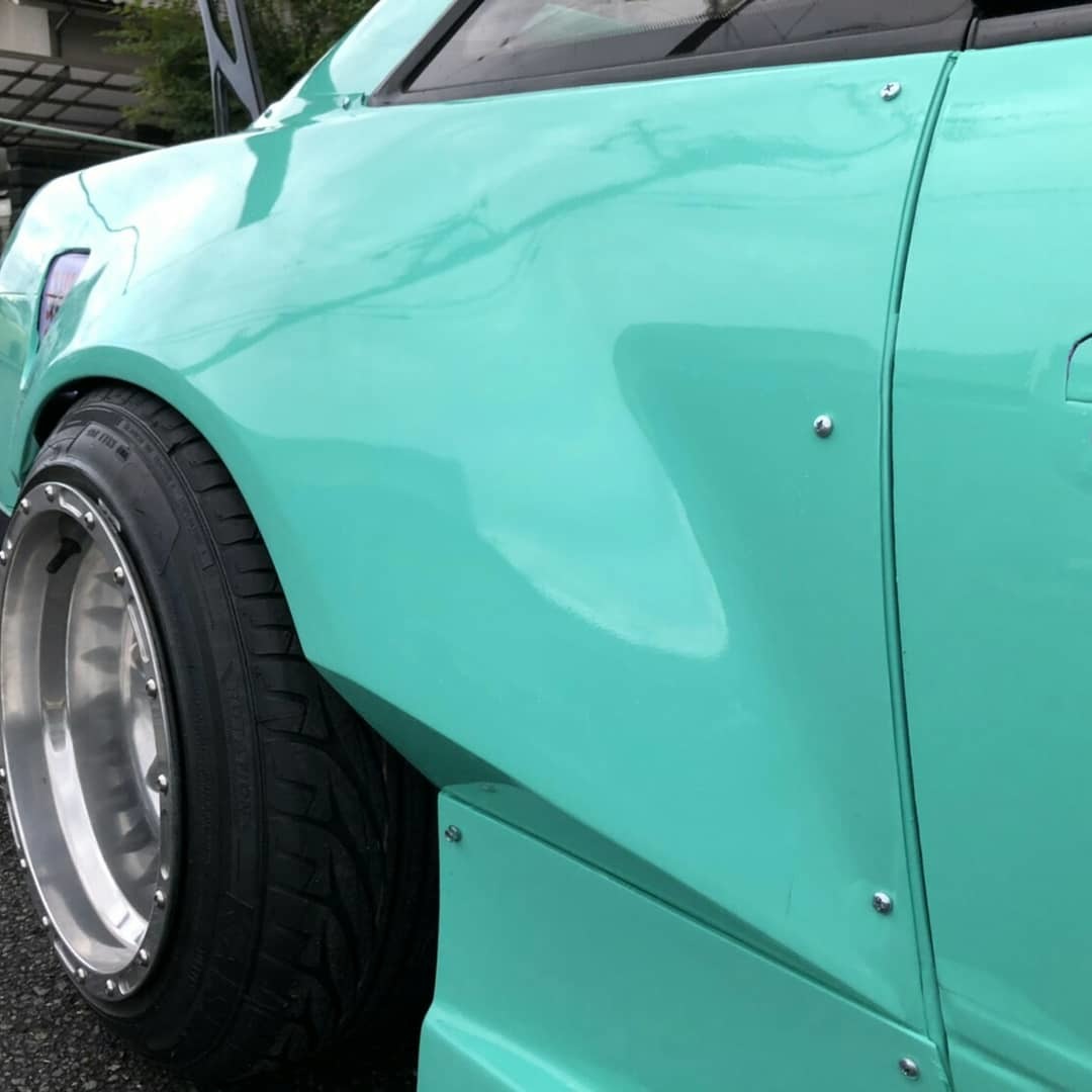 Car Produce AKR |  Otoko-Mae Shokai Rear Fenders +75mm for Nissan Silvia S13 (240SX S13 Coupe)