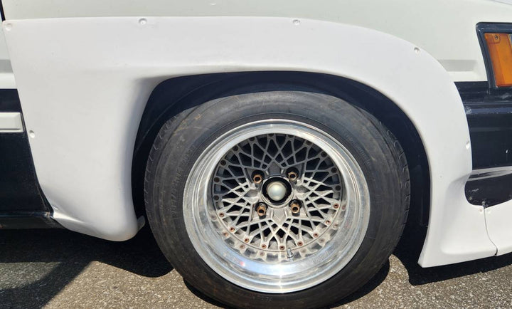 Ground Effect | TRD Type N2 Style Front Fender Flares for Toyota AE86 / AE85  Levin (pre-facelift)