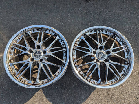 Weds Kranze Borphes PAIR (2) 5x114.3 18x7.5+44