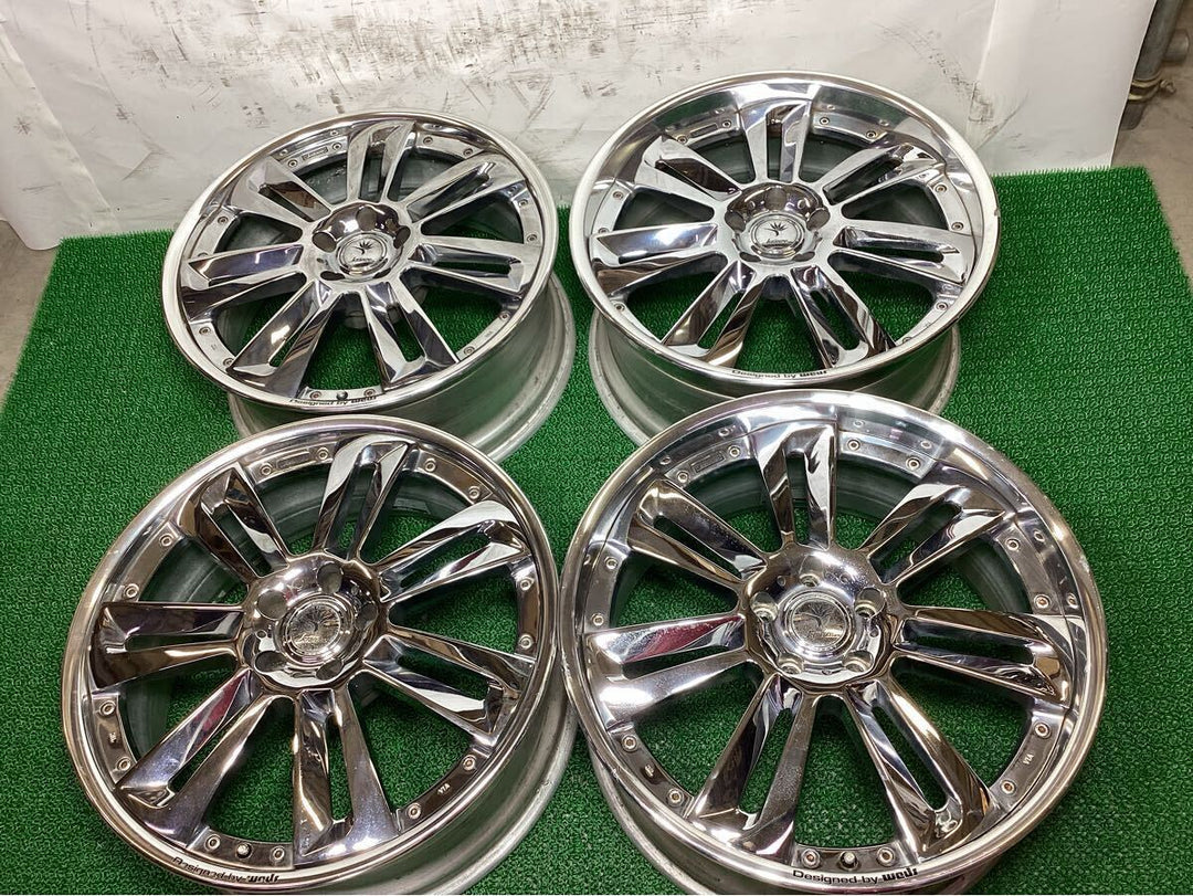 Weds Kranze Glossa 20x8.5+36 and 20x9.5+44 5x114.3 wheel set - photo 2