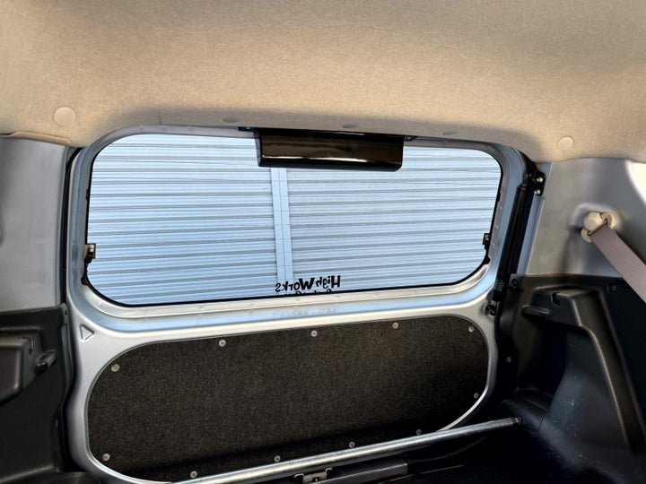 Highworks | High-Mount Brake Light Relocation Box for Daihatsu Mira L275 / L285 - Painted Black