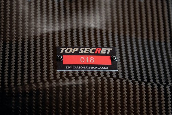 TOP SECRET Dry Carbon Hood for Nissan R34 GTR
