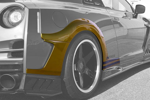 TOP SECRET M17 Rear Over Fender 10mm for Nissan R35 GTR