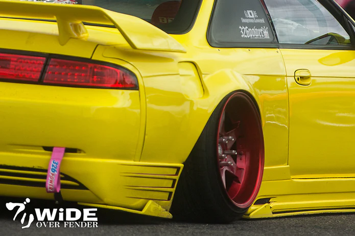 326POWER Buri Wide Rear Over Fenders 55mm for Nissan S14 to S15