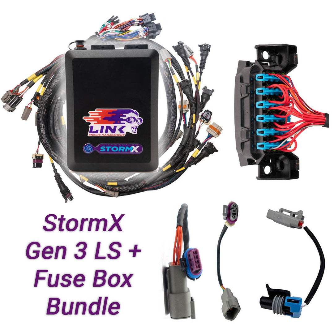 Link ECU | Gen3 LS Bundle - G4X StormX ECU + LS Engine Harness + Fuse Box bundle