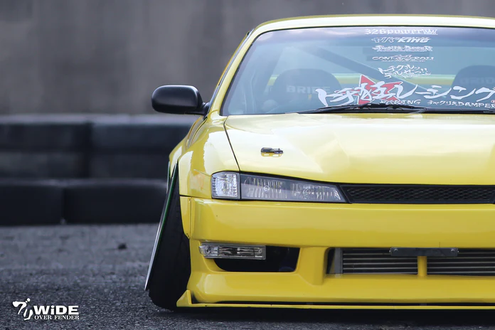 326POWER Buri Wide Front Over Fenders 45mm for Nissan S14 Kouki